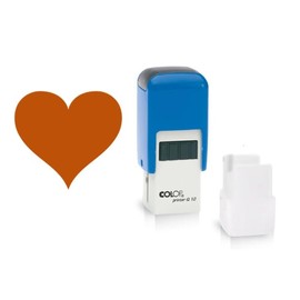 Handy Stamps Heart Loyalty Stamp | 11mm Impression Size | Ideal for Beauty Salons, Teacher Stamps, Valentine Cards etc.