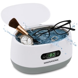 Magnasonic Ultrasonic Cleaner, 20oz Stainless Steel Tank, Digital Timer, 5 Cleaning Modes, Ultrasonic Jewelry Cleaner for All Jewelry, Eyeglasses, Watches, Dentures, Retainers & More