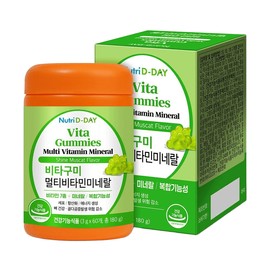 Nutri D Day Vita Gummy Multivitamin Mineral 3g×60 pack 1 unit Shine Muscat flavor 1 unit / 뉴트리디데이 비타구미 멀티비타민 미네랄 3g×60포 1개 샤인머스캣맛 1개