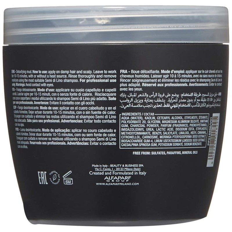 Alfaparf Milano Semi Di Lino Sublime Detoxifying Mud Treatment, Safe