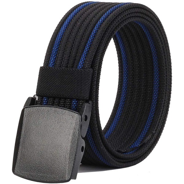 LionVII Belt for Men Work Travel Strong Canvas with Plastic