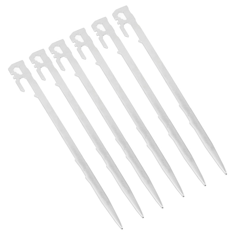 6pcs 420 Stainless Steel Canopy Tent Stakes Thickened High Hardness