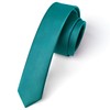Enlision Men's Tie Narrow 4 cm Plain Silk Ties for Men Tie Wedding Party Classic Formal Elegant Tie Business, E-petrol green
