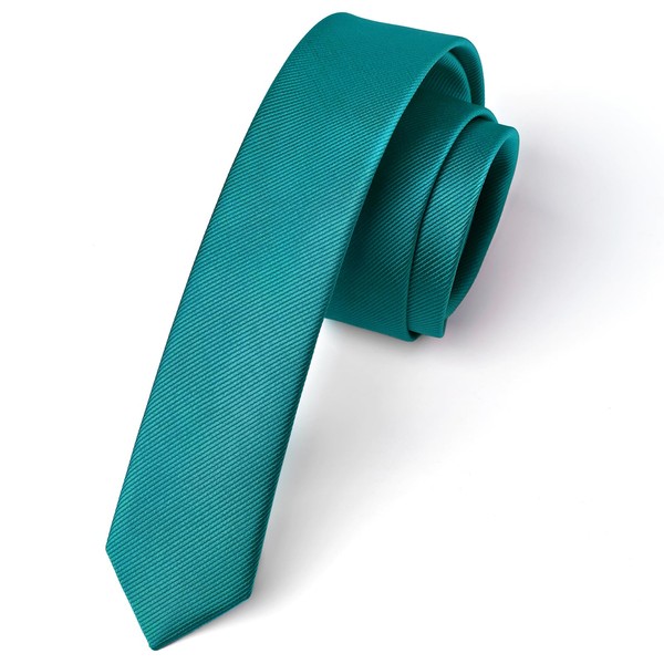 Enlision Men's Tie Narrow 4 cm Plain Silk Ties for