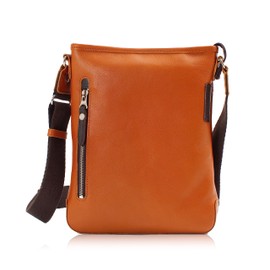 Doubles JPU-7460 Shoulder Bag, Men's, Women's, Cross-body Design, Simple, Genuine Leather, Small, Camel
