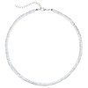 LOHZAQ White Puka Chip Shell Choker with Lava Stone Hawaiian
