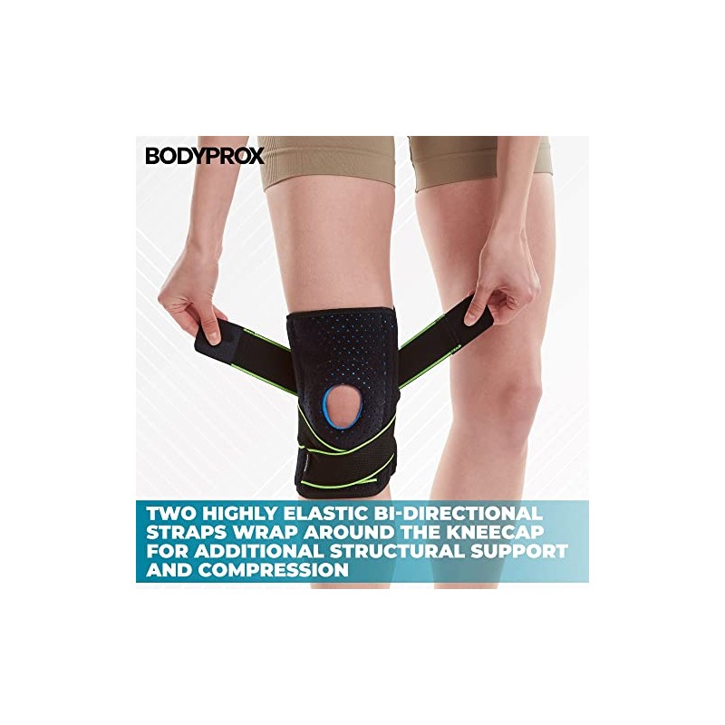 Bodyprox Knee Support with Side Stabilizers and Gel Pads for