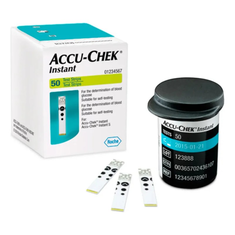 Accu Check Instant Tiras Reactivas 50 Pzas