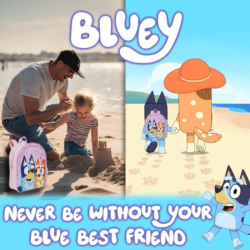 Bluey Stars Bp Backpacks Pink One Size