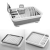 ZhildChen Collapsible Dish Rack Foldable Dish Drying Rack Portable Dish