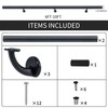 6 FT Modern Aluminum Handrail Set, handrails for indoor stairs,deck,slope,