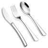 6-Piece Silverware Set Stainless Steel Flatware Set Service for 2
