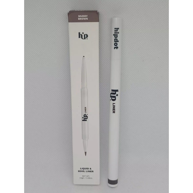 HIPDOT Liquid & Kohl Liner (Muddy Brown) 0.1 g