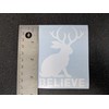 Jackalope Decal 4 Pack: Assorted Jackalope Decals (White, Small ~3.5")