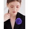 Peony Flower Brooches Pins Chiffon Rose Flower Brooch Classic for