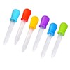 Color Random Children Dropper with Scale, Washable Reusable Infant Droppers