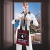 Horrorfilm-inspirierte Tragetasche, Geistergesicht, Geschenk, Horrorfilm-Liebhaber, Geschenk, wiederverwendbare Tasche, And You