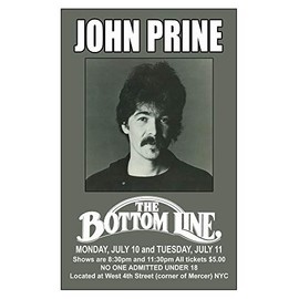 Generic John Prine Replica 1978 Concert Poster, 11 x 17 Inch