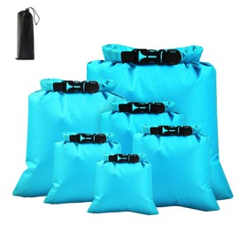 ILZAR 6 Pcs Dry Bag, Waterproof Dry Bags Waterproof for Kayaking, Rafting, Swimming, Waterproof Bags for Travel (1.5L, 2.5L, 3L, 3.5L, 5L, 8L)