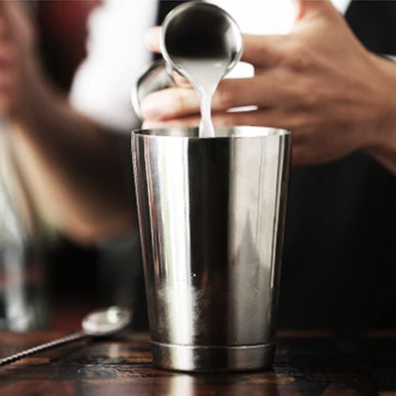 WOMLEX Boston Cocktail Shaker (Silver)