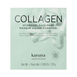 Karuna Skin - Hojas de máscara facial de colágeno, máscara facial de hidrogel de 2 piezas, antiedad, hidratante, rejuvenecedora e hidratante para el