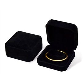 JBLJDWD Bracelet Box, Jewellery Gift Box, Elegant Plush Bracelet Gift Box Easy to Use Suitable for Jewelry Bracelets Watches and Necklaces Storage or Gift Boxes (Black)