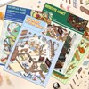 9 Pieces 3D Sticker Scenes etc. Miniature Room Sticker Book,