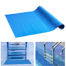 Bekeify Swimming Ladder Mat 23 x 90 cm Pool Ladder Mat Swimming Pool Accessories Non-Slip Ladder Mat Non-Slip Texture PVC Swimming Pool Ladder Pad Pool Ladder Protection for Swimming Pool Liner and