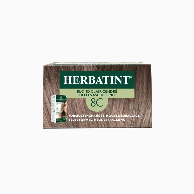 Herbatint Permanent Hair Dye Gel 8C Light Ash Blonde -