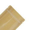 100Pcs Brown Kraft Paper Clear Window Plastic Zipper Seal Lock