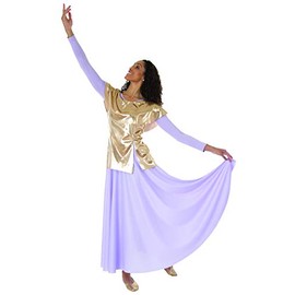 Metallic Tunic Pullover-GOLD-S