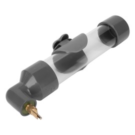 Bird Drinker Waterer, Parrot Bird Automatic Drinking Device, Parakeet Water Dispenser, Bird Cage Accessories Drinking Fountain(Grey)