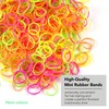 EXTRA STRONG 500 Mini Hair Rubber Elastics Multi Pack for