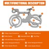 TONAUP Mini Multitool Bicycle, 12-in-1 Bicycle Tool with Aluminium Whistles,