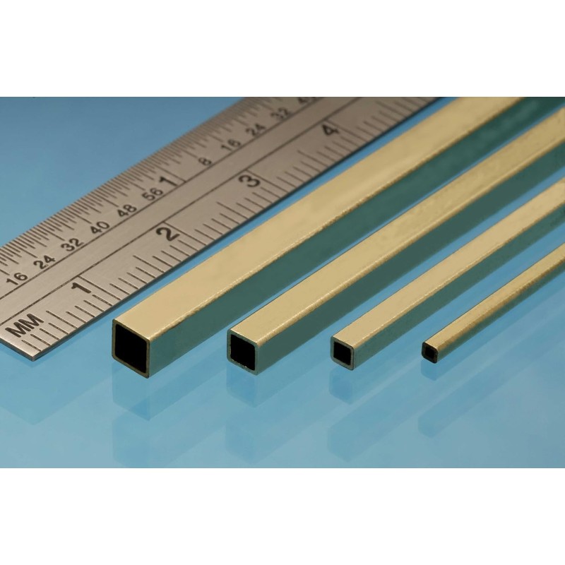 Albion Alloys Square Brass Tube 3.96mm # 1
