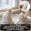 Permulaan 3D Premium Wolf & Samoyed Dog Silicone Candle Molds