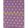 Purple Stars Jersey Knit Fabric Soft Sweater By the Yard