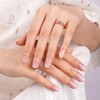 DANNI & TONI Gel Nail Strips Semi Cured Pearl Pink（Pale