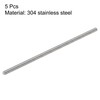 sourcing map Full Thread Rod 304 Stainless Steel Right Hand