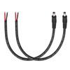 Jienk 2Pcs 1FT 14AWG 15A 12V DC Power Pigtails Cable,