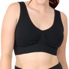 Coobie Seamless Comfort Bra,Black,X-Large