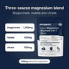 Magnesium Glycinate 3-in-1 by Recuperol - 2100mg as Bisglycinate, Citrate