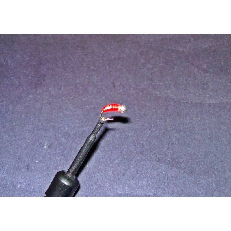 Divide Custom Tackle 1ea Custom #10 UVSL Red Chewee Caddis
