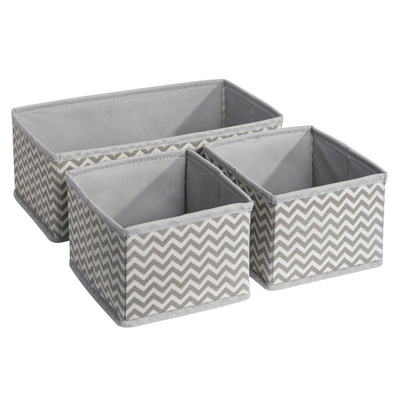 mDesign Fabric Storage Boxes – Fabric Box in Two Sizes