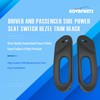 NOVAPARTS Driver and Passenger Side Power Seat Switch Bezel Trim