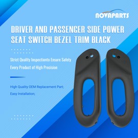 NOVAPARTS Driver and Passenger Side Power Seat Switch Bezel Trim Black for 1997-2004 Chevy C5 Corvette 5.7L Replace 12455426 12455427