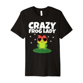 Cute Frog Design For Women Girls Teens Frog Amphibian Lover Premium T-Shirt