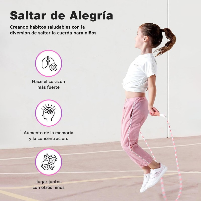 Cuerda para Saltar con Abalorio,Cuerda para Saltar Segmentada,Cuerda de Saltar