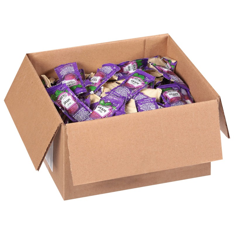 Heinz Grape Jelly Single Serve Packet (0.5 oz Packets, Pack