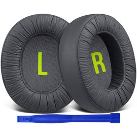 SOULWIT Professional Replacement Ear Pads for JBL JR460 Noise Cancelling Headphones with Softer Protein Leather Noise Isolation Foam